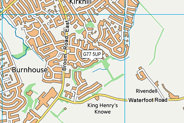 G77 5UP map - OS VectorMap District (Ordnance Survey)