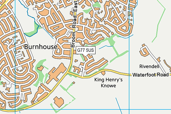 G77 5US map - OS VectorMap District (Ordnance Survey)