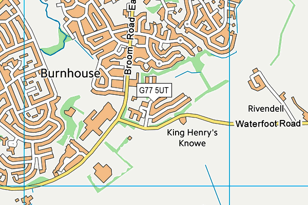 G77 5UT map - OS VectorMap District (Ordnance Survey)