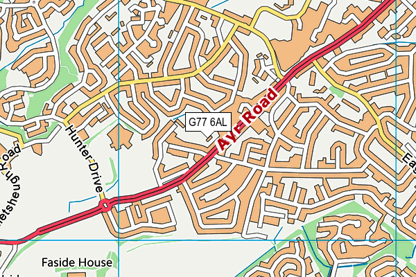 G77 6AL map - OS VectorMap District (Ordnance Survey)