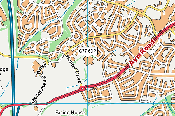 G77 6DP map - OS VectorMap District (Ordnance Survey)