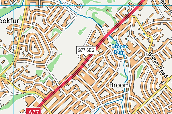 G77 6EG map - OS VectorMap District (Ordnance Survey)