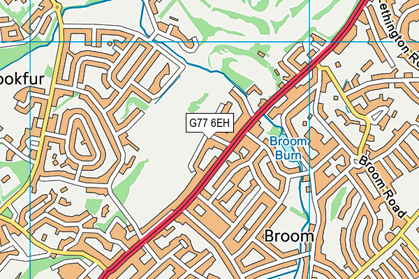 G77 6EH map - OS VectorMap District (Ordnance Survey)