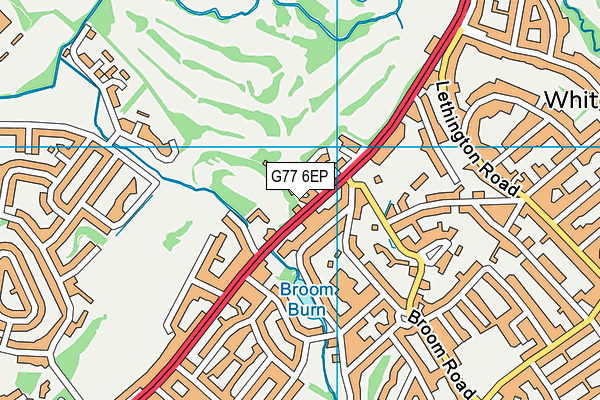 G77 6EP map - OS VectorMap District (Ordnance Survey)