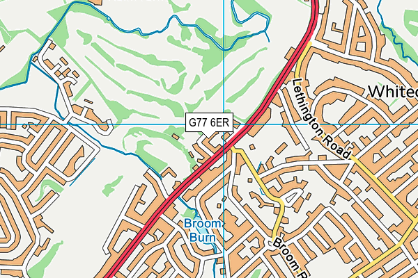 G77 6ER map - OS VectorMap District (Ordnance Survey)