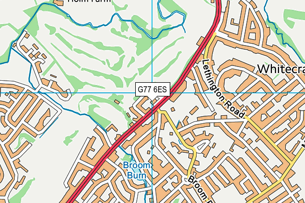 G77 6ES map - OS VectorMap District (Ordnance Survey)