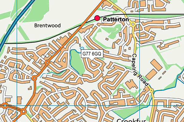 G77 6GQ map - OS VectorMap District (Ordnance Survey)