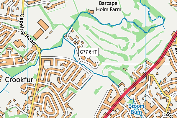 G77 6HT map - OS VectorMap District (Ordnance Survey)