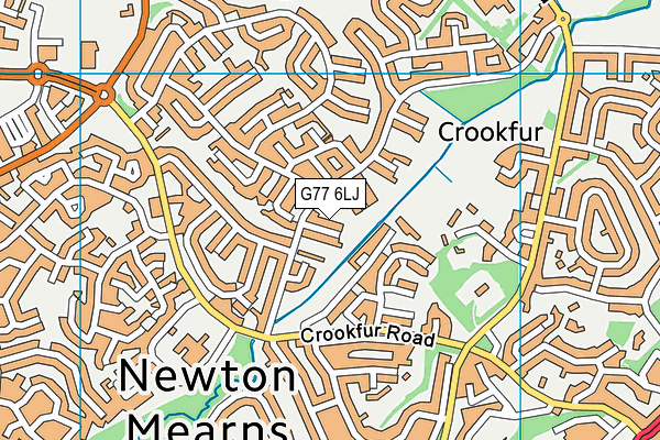 G77 6LJ map - OS VectorMap District (Ordnance Survey)