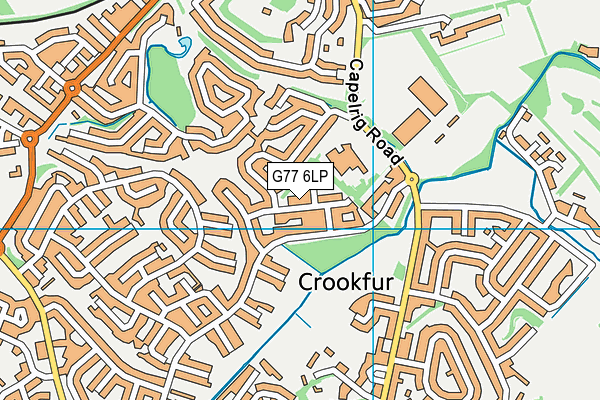 G77 6LP map - OS VectorMap District (Ordnance Survey)