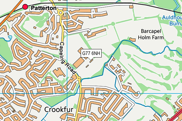 G77 6NH map - OS VectorMap District (Ordnance Survey)