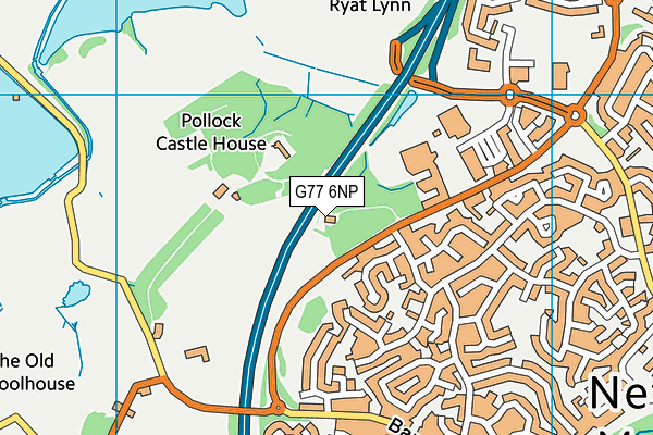 G77 6NP map - OS VectorMap District (Ordnance Survey)