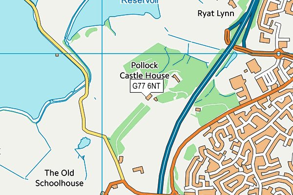 G77 6NT map - OS VectorMap District (Ordnance Survey)