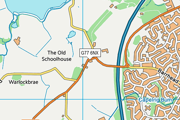 G77 6NX map - OS VectorMap District (Ordnance Survey)