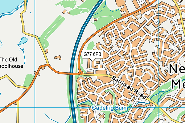 G77 6PB map - OS VectorMap District (Ordnance Survey)