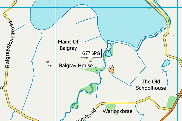 G77 6PG map - OS VectorMap District (Ordnance Survey)