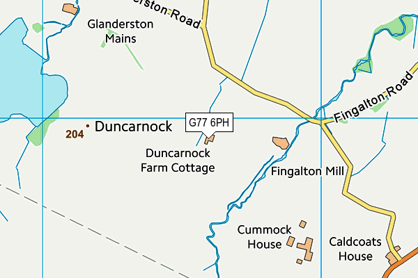 G77 6PH map - OS VectorMap District (Ordnance Survey)