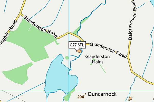 G77 6PL map - OS VectorMap District (Ordnance Survey)