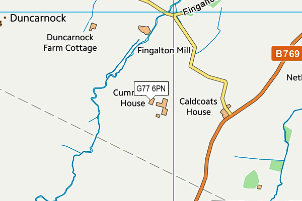 G77 6PN map - OS VectorMap District (Ordnance Survey)