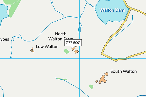 G77 6QG map - OS VectorMap District (Ordnance Survey)