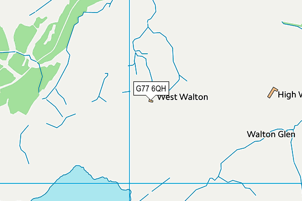 G77 6QH map - OS VectorMap District (Ordnance Survey)