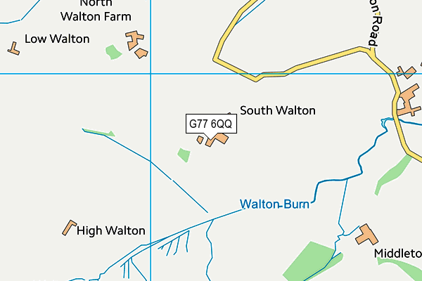 G77 6QQ map - OS VectorMap District (Ordnance Survey)