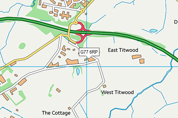 G77 6RP map - OS VectorMap District (Ordnance Survey)