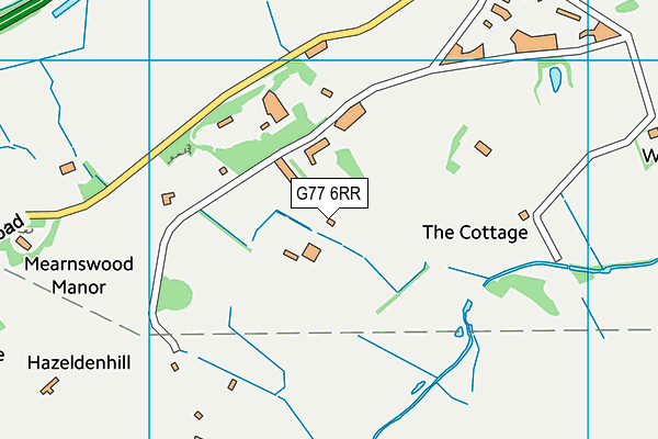 G77 6RR map - OS VectorMap District (Ordnance Survey)