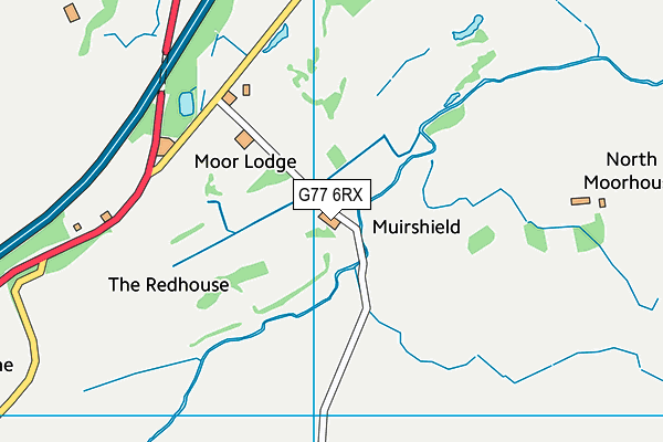 G77 6RX map - OS VectorMap District (Ordnance Survey)