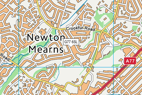 G77 6SL map - OS VectorMap District (Ordnance Survey)