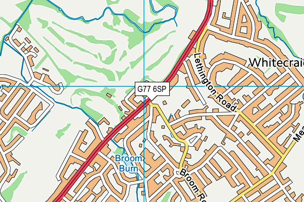 G77 6SP map - OS VectorMap District (Ordnance Survey)