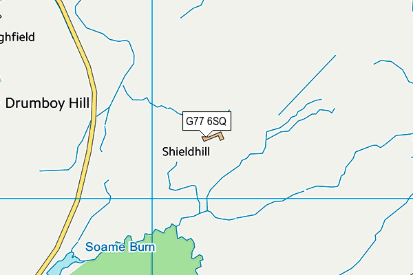 G77 6SQ map - OS VectorMap District (Ordnance Survey)