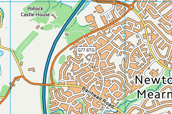 G77 6TG map - OS VectorMap District (Ordnance Survey)