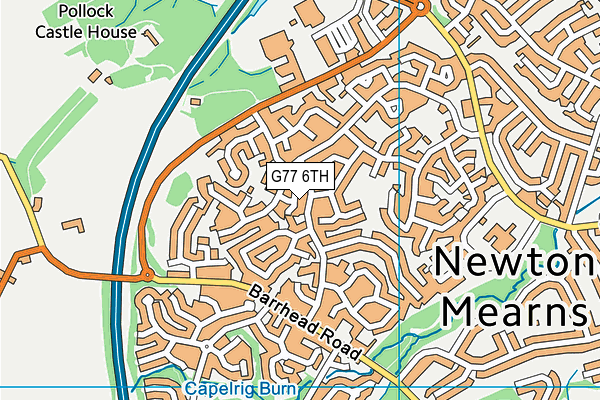 G77 6TH map - OS VectorMap District (Ordnance Survey)