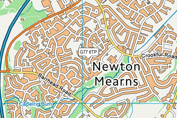 G77 6TP map - OS VectorMap District (Ordnance Survey)