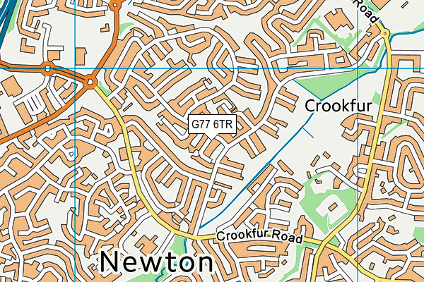 G77 6TR map - OS VectorMap District (Ordnance Survey)