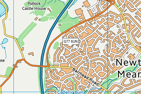 G77 6UN map - OS VectorMap District (Ordnance Survey)