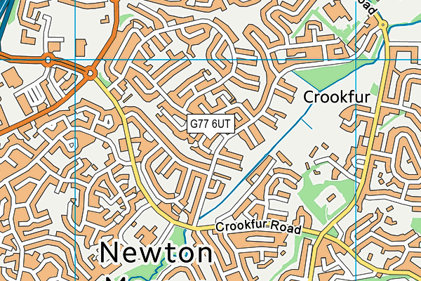 G77 6UT map - OS VectorMap District (Ordnance Survey)