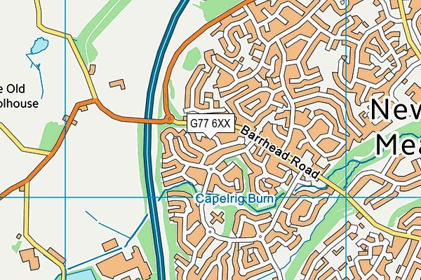 G77 6XX map - OS VectorMap District (Ordnance Survey)