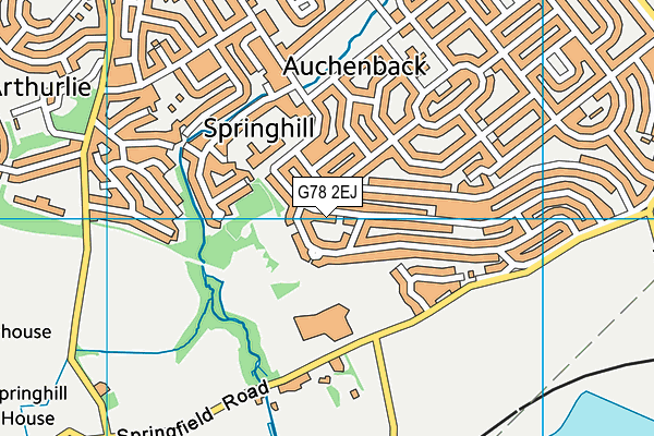 G78 2EJ map - OS VectorMap District (Ordnance Survey)