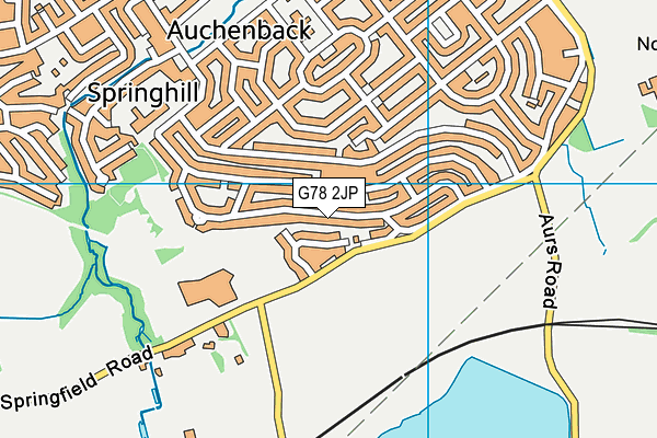 G78 2JP map - OS VectorMap District (Ordnance Survey)