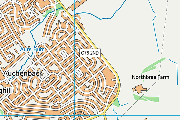G78 2ND map - OS VectorMap District (Ordnance Survey)