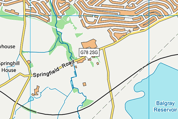 G78 2SG map - OS VectorMap District (Ordnance Survey)
