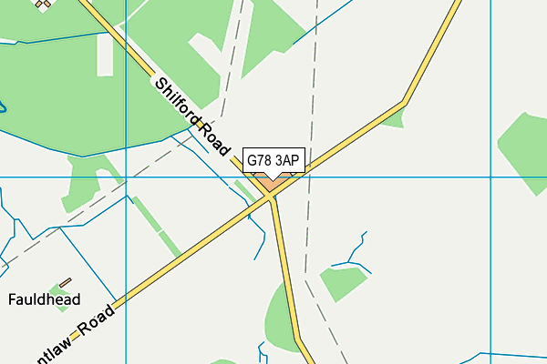G78 3AP map - OS VectorMap District (Ordnance Survey)