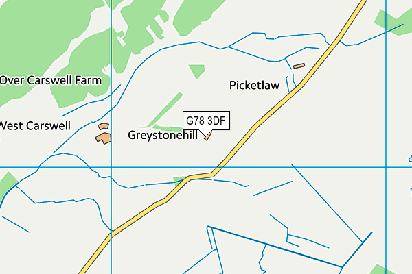 G78 3DF map - OS VectorMap District (Ordnance Survey)