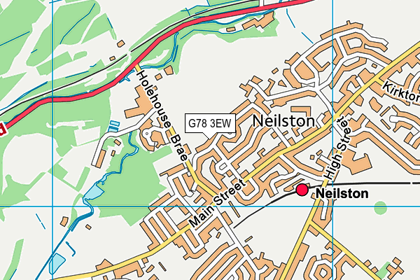 G78 3EW map - OS VectorMap District (Ordnance Survey)