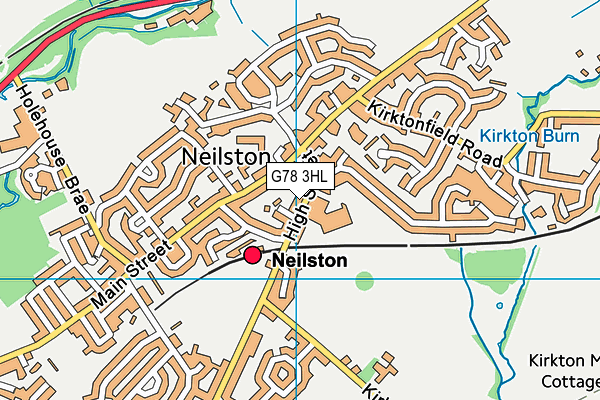G78 3HL map - OS VectorMap District (Ordnance Survey)