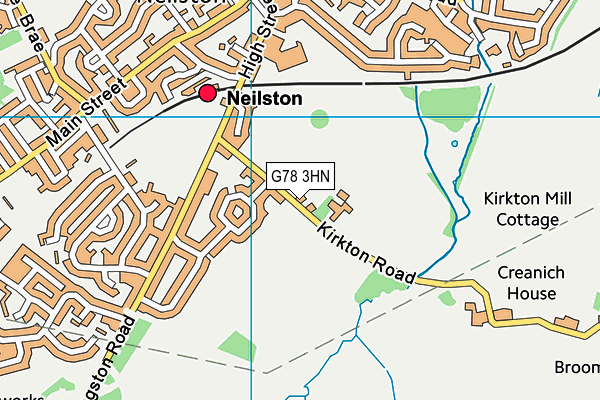 G78 3HN map - OS VectorMap District (Ordnance Survey)