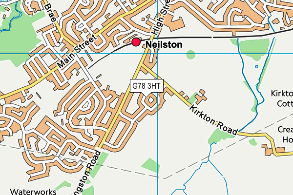 G78 3HT map - OS VectorMap District (Ordnance Survey)
