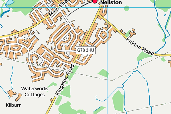 G78 3HU map - OS VectorMap District (Ordnance Survey)